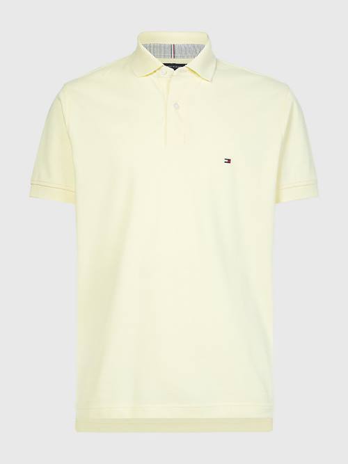 Tommy Hilfiger 1985 Essential TH Flex Polo Yaka Tişört Erkek Sarı | TH013VAJ