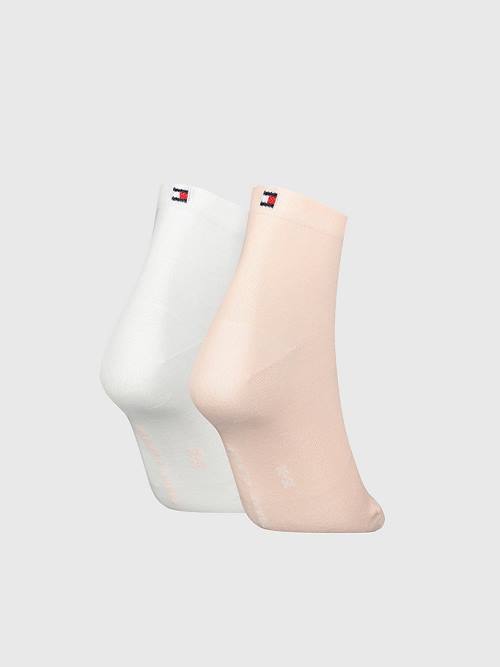 Tommy Hilfiger 2-Pack Gündelik Kısa Çorap Kadın Pembe | TH730DOE