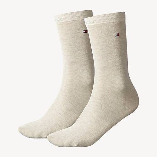 Tommy Hilfiger 2-Pack Gündelik Çorap Kadın Bej Rengi | TH270BRK