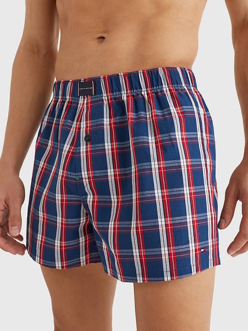 Tommy Hilfiger 2-Pack Logo Patch Boksör Shorts İç Giyim Erkek Kahverengi | TH673UGT