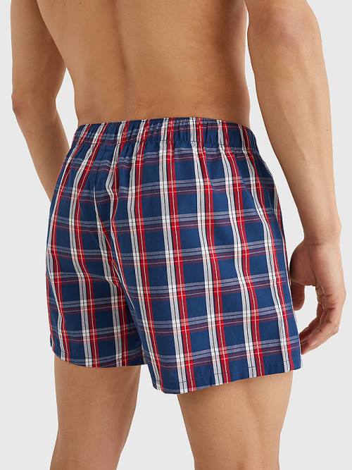 Tommy Hilfiger 2-Pack Logo Patch Boksör Shorts İç Giyim Erkek Kahverengi | TH673UGT