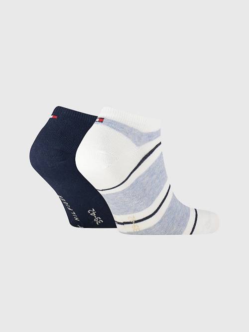 Tommy Hilfiger 2-Pack Rugby Trainer Çorap Erkek Mavi | TH257RPS