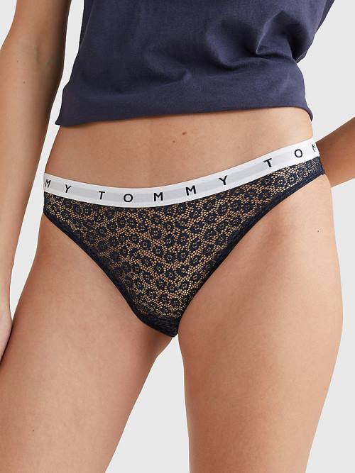 Tommy Hilfiger 3-Pack Dantel Logo Waistband Briefs İç Giyim Kadın Multi | TH925LNB