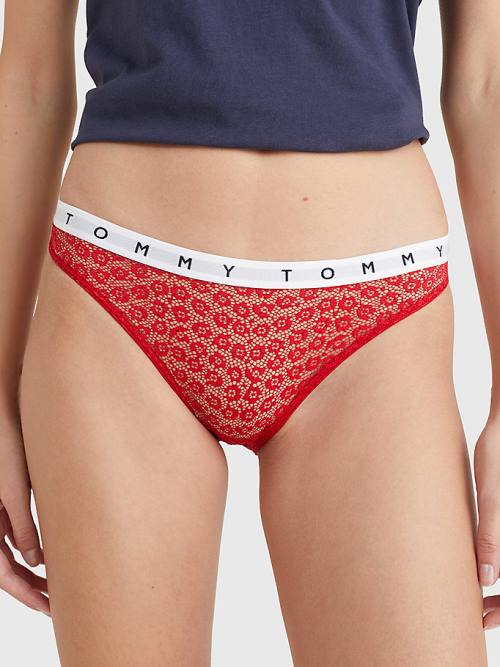 Tommy Hilfiger 3-Pack Dantel Logo Waistband Briefs İç Giyim Kadın Multi | TH925LNB