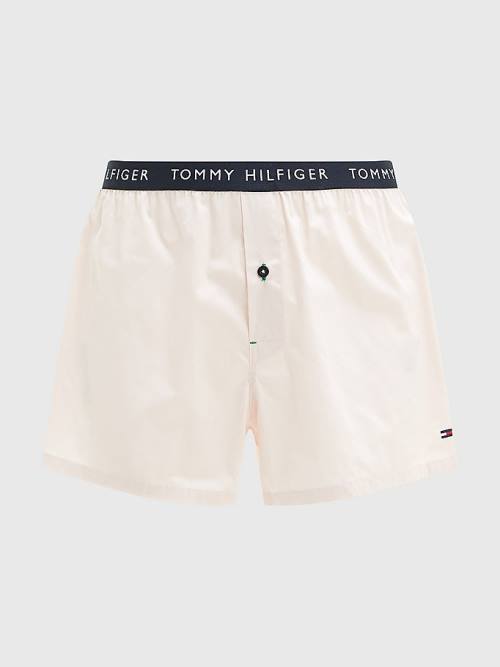 Tommy Hilfiger 3-Pack Logo Waistband Boksör Shorts İç Giyim Erkek Altın | TH384DYR