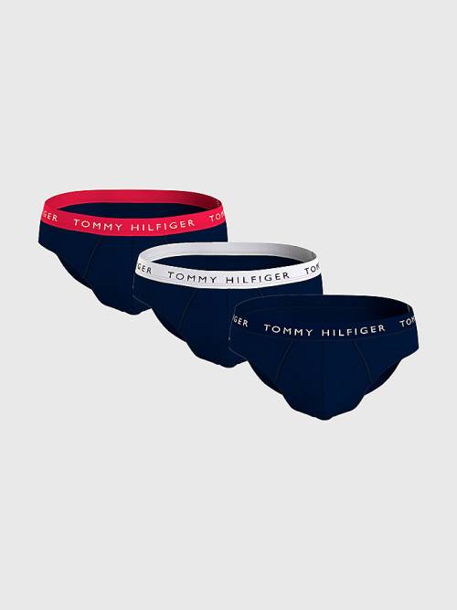 Tommy Hilfiger 3-Pack Logo Waistband Briefs İç Giyim Erkek Kahverengi | TH568GNT