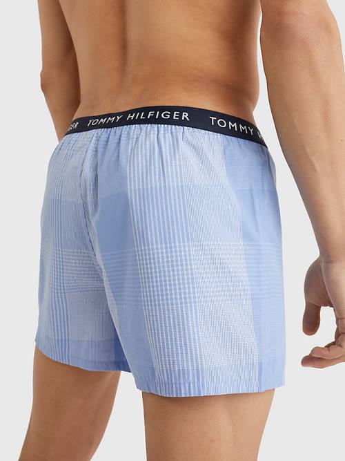 Tommy Hilfiger 3-Pack Logo Waistband Button Fly Boxers İç Giyim Erkek Yeşil | TH205PUF