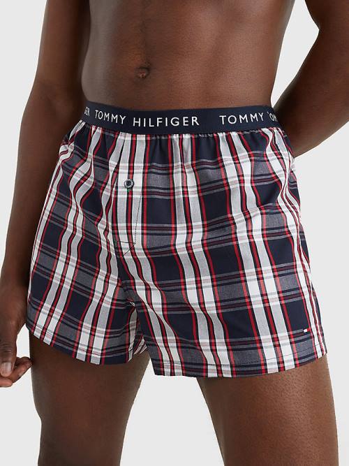 Tommy Hilfiger 3-Pack Logo Waistband Button Fly Boxers İç Giyim Erkek Turuncu | TH798HLG