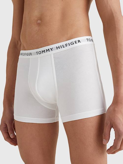 Tommy Hilfiger 3-Pack Logo Waistband Trunks İç Giyim Erkek Beyaz | TH105IEA