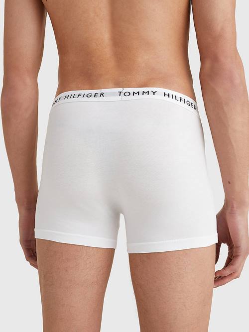 Tommy Hilfiger 3-Pack Logo Waistband Trunks İç Giyim Erkek Beyaz | TH105IEA