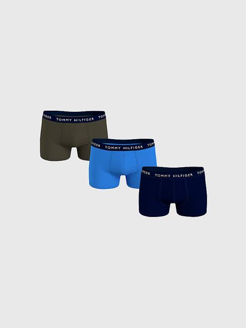 Tommy Hilfiger 3-Pack Logo Waistband Trunks İç Giyim Erkek Mor | TH156BVO