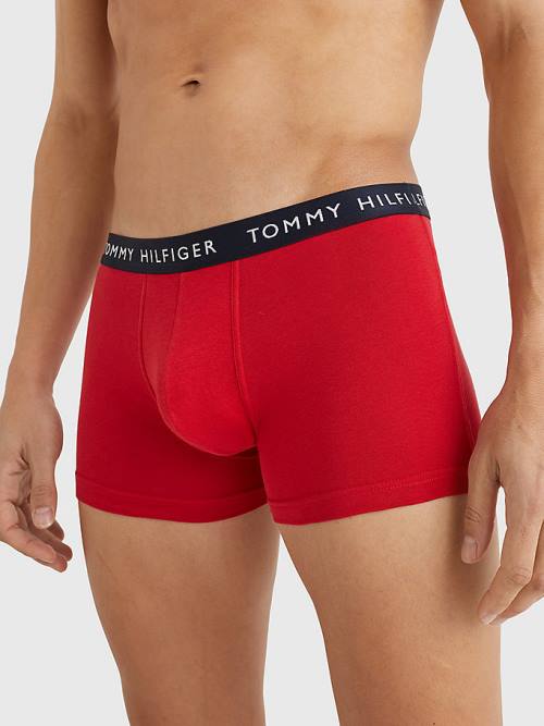 Tommy Hilfiger 3-Pack Logo Waistband Trunks İç Giyim Erkek Mor | TH278VRA