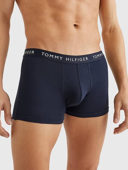 Tommy Hilfiger 3-Pack Logo Waistband Trunks İç Giyim Erkek Mor | TH278VRA