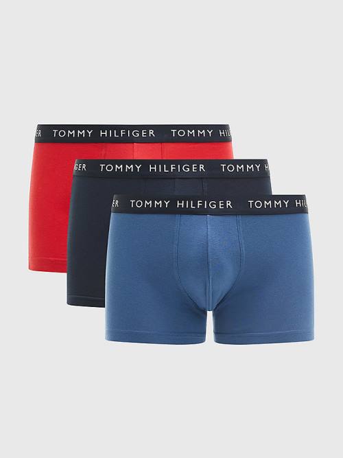 Tommy Hilfiger 3-Pack Logo Waistband Trunks İç Giyim Erkek Mor | TH278VRA