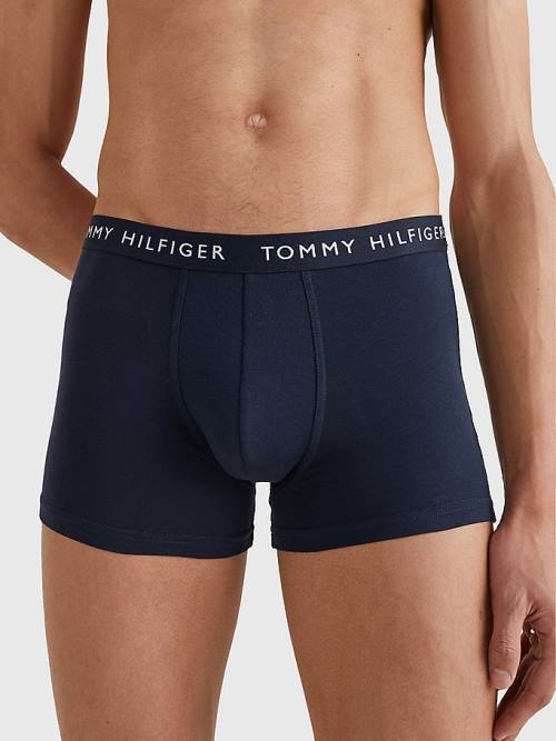 Tommy Hilfiger 3-Pack Logo Waistband Trunks İç Giyim Erkek Siyah | TH437PME