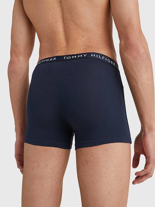 Tommy Hilfiger 3-Pack Logo Waistband Trunks İç Giyim Erkek Siyah | TH437PME