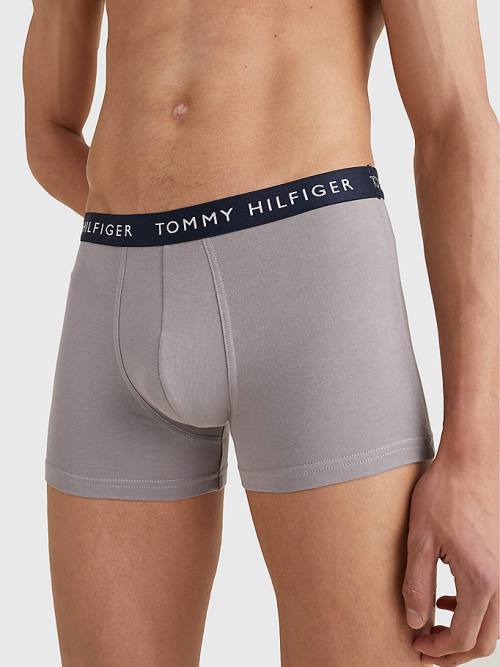 Tommy Hilfiger 3-Pack Logo Waistband Trunks İç Giyim Erkek Siyah | TH437PME