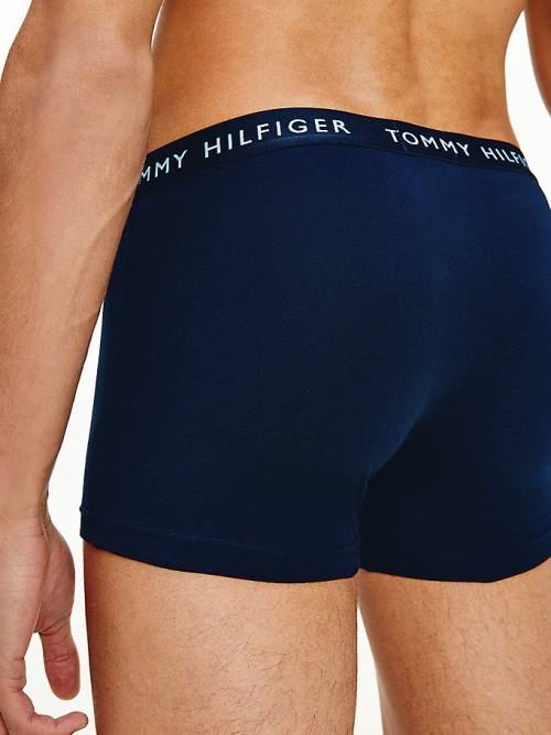 Tommy Hilfiger 3-Pack Logo Waistband Trunks İç Giyim Erkek Siyah | TH564NPT