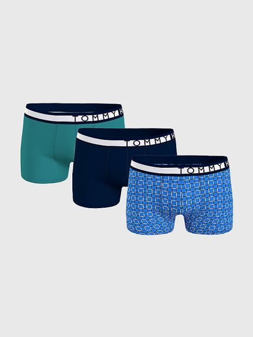 Tommy Hilfiger 3-Pack Logo Waistband Trunks İç Giyim Erkek Kahverengi | TH576WXQ