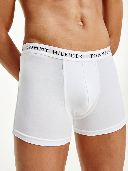 Tommy Hilfiger 3-Pack Logo Waistband Trunks İç Giyim Erkek Pembe | TH659ABZ