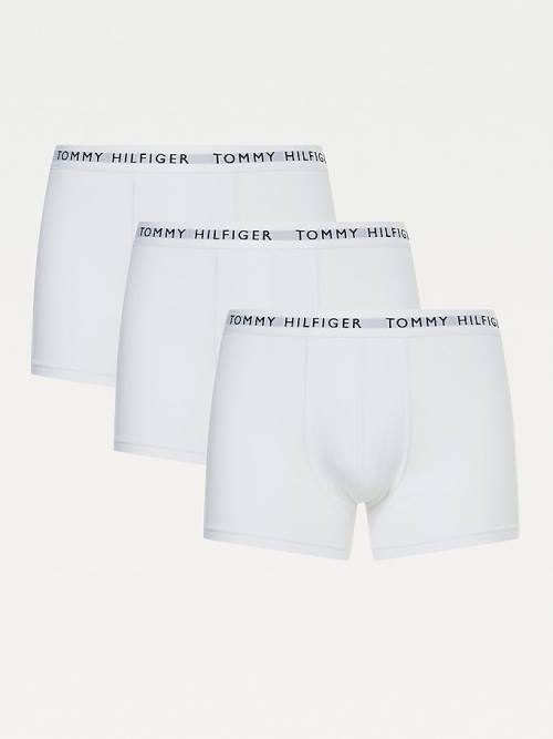 Tommy Hilfiger 3-Pack Logo Waistband Trunks İç Giyim Erkek Pembe | TH659ABZ