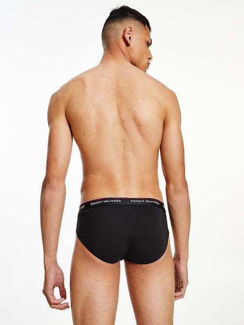 Tommy Hilfiger 3-Pack Pamuklu Briefs İç Giyim Erkek Gri | TH276QZX