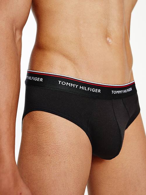 Tommy Hilfiger 3-Pack Pamuklu Briefs İç Giyim Erkek Gri | TH276QZX