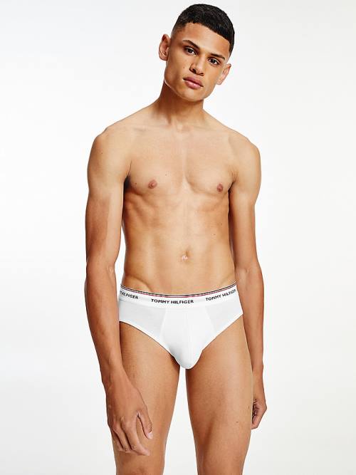 Tommy Hilfiger 3-Pack Pamuklu Briefs İç Giyim Erkek Gri | TH276QZX