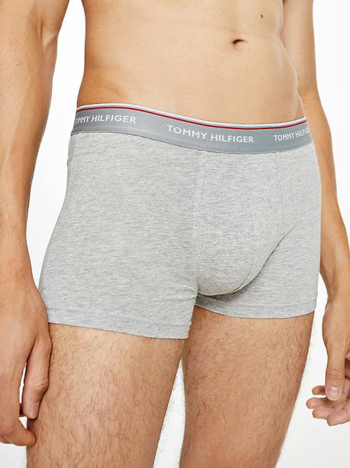 Tommy Hilfiger 3-Pack Premium Logo Waistband Trunks İç Giyim Erkek Gri | TH216AGF