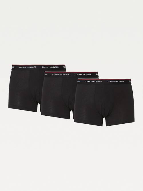 Tommy Hilfiger 3-Pack Premium Logo Waistband Trunks İç Giyim Erkek Siyah | TH302NPU