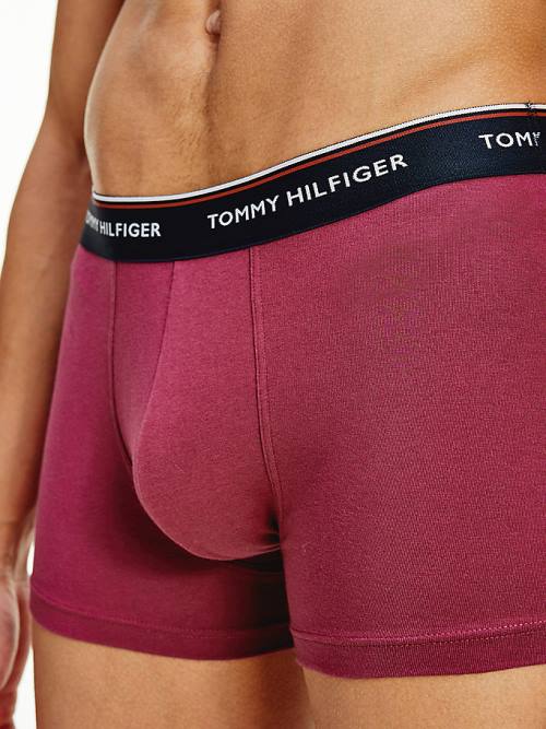 Tommy Hilfiger 3-Pack Premium Logo Waistband Trunks İç Giyim Erkek Siyah | TH319DCP