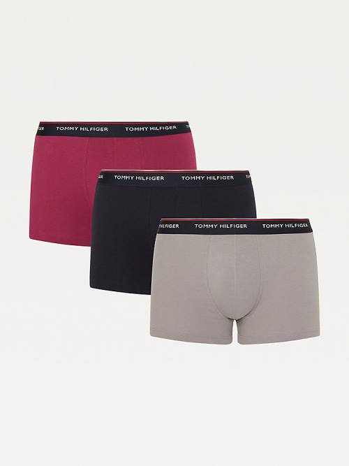 Tommy Hilfiger 3-Pack Premium Logo Waistband Trunks İç Giyim Erkek Siyah | TH319DCP