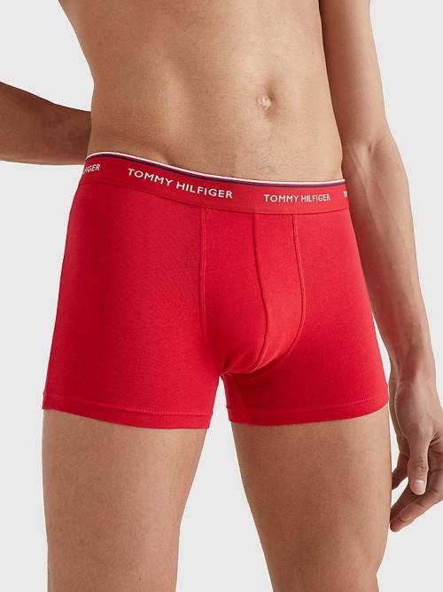 Tommy Hilfiger 3-Pack Premium Logo Waistband Trunks İç Giyim Erkek Mavi | TH706MHT