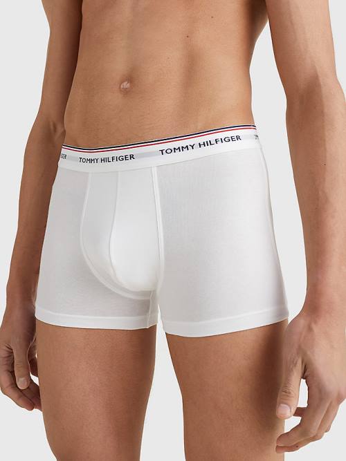 Tommy Hilfiger 3-Pack Premium Logo Waistband Trunks İç Giyim Erkek Mavi | TH706MHT