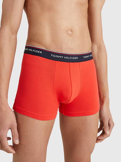 Tommy Hilfiger 3-Pack Premium Logo Waistband Trunks İç Giyim Erkek Sarı | TH718MSB