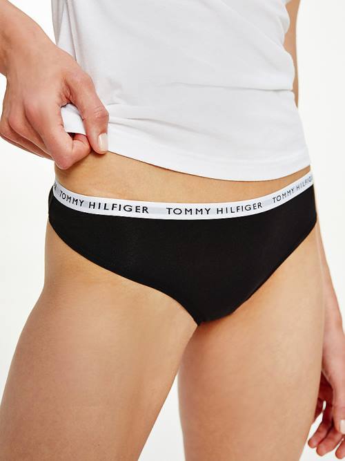 Tommy Hilfiger 3-Pack Recycled Pamuklu Thongs İç Giyim Kadın Beyaz | TH260AJZ