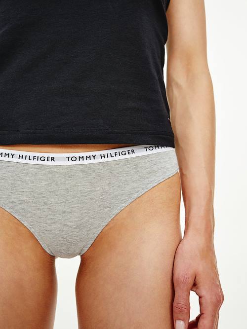 Tommy Hilfiger 3-Pack Recycled Pamuklu Thongs İç Giyim Kadın Kahverengi | TH830MFI