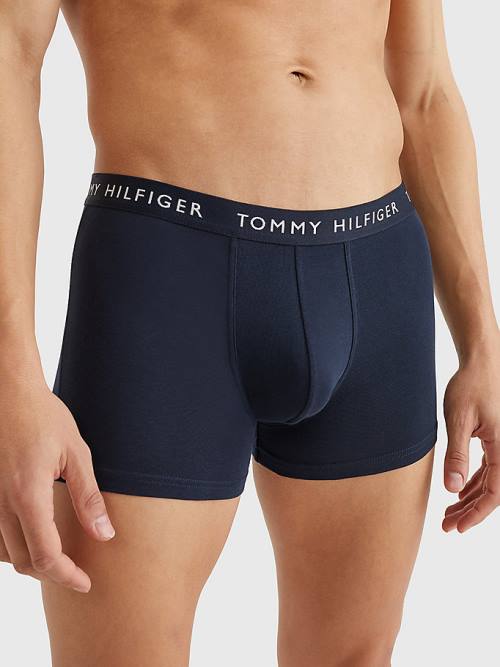 Tommy Hilfiger 3-Pack Repeat Logo Trunks İç Giyim Erkek Mor | TH051AUL