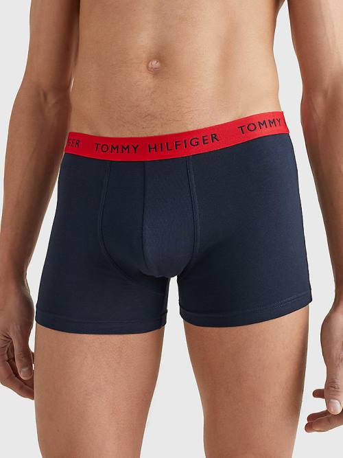 Tommy Hilfiger 3-Pack Repeat Logo Trunks İç Giyim Erkek Siyah | TH098GZQ