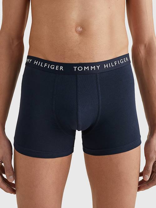 Tommy Hilfiger 3-Pack Repeat Logo Trunks İç Giyim Erkek Siyah | TH098GZQ