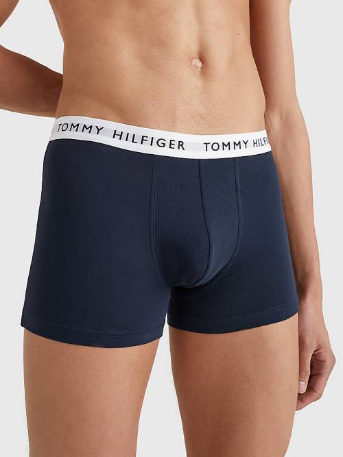 Tommy Hilfiger 3-Pack Repeat Logo Trunks İç Giyim Erkek Siyah | TH098GZQ