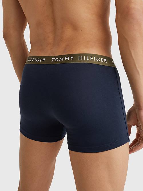 Tommy Hilfiger 3-Pack Repeat Logo Trunks İç Giyim Erkek Kahverengi | TH214IUZ