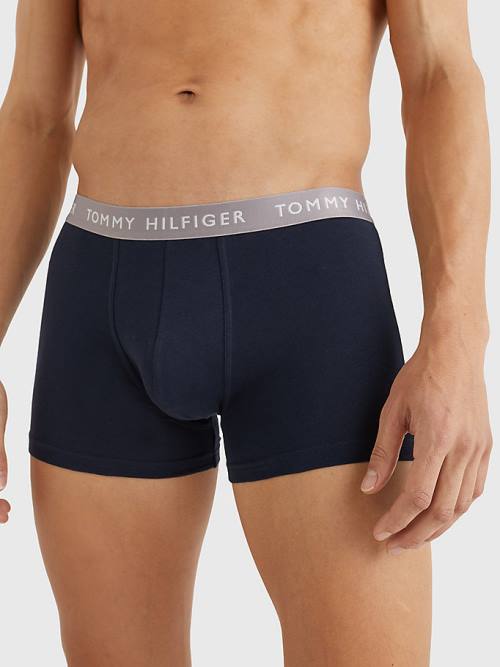 Tommy Hilfiger 3-Pack Repeat Logo Trunks İç Giyim Erkek Kahverengi | TH214IUZ