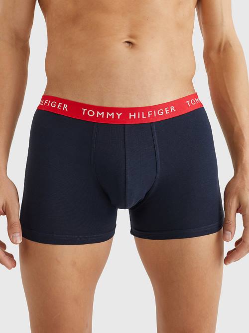 Tommy Hilfiger 3-Pack Repeat Logo Trunks İç Giyim Erkek Kahverengi | TH214IUZ