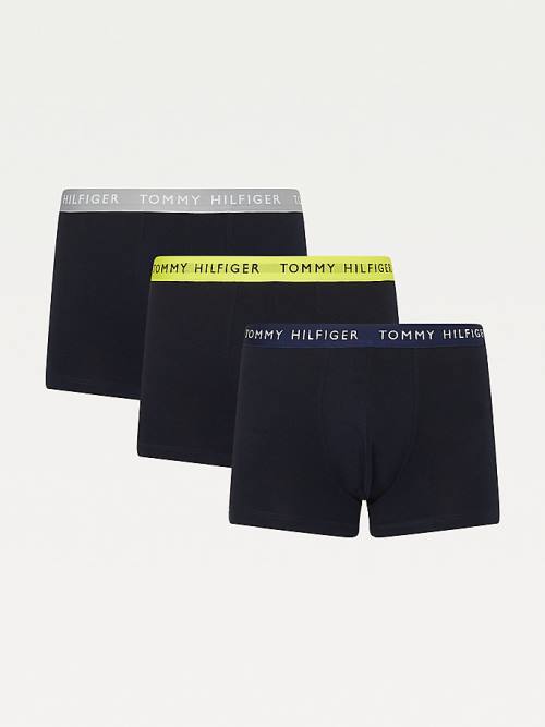 Tommy Hilfiger 3-Pack Repeat Logo Trunks İç Giyim Erkek Kahverengi | TH291PFM