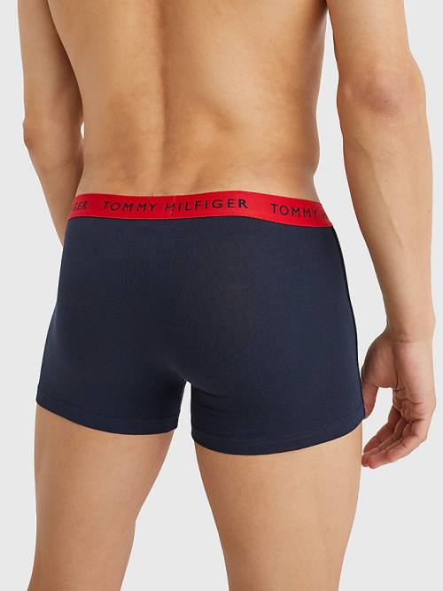 Tommy Hilfiger 3-Pack Repeat Logo Trunks İç Giyim Erkek Mor | TH325XHL