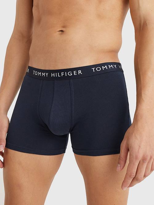 Tommy Hilfiger 3-Pack Repeat Logo Trunks İç Giyim Erkek Mor | TH325XHL