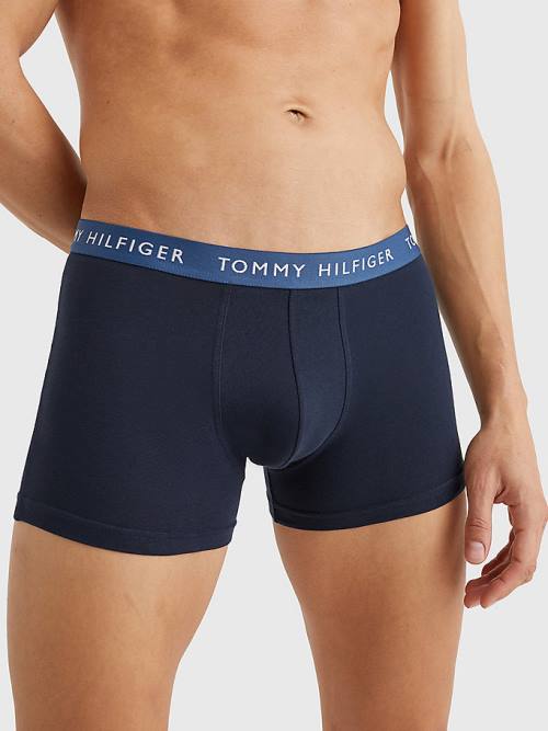 Tommy Hilfiger 3-Pack Repeat Logo Trunks İç Giyim Erkek Mor | TH325XHL