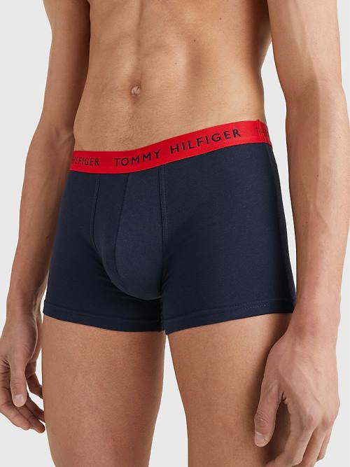 Tommy Hilfiger 3-Pack Repeat Logo Trunks İç Giyim Erkek Siyah | TH843TWA