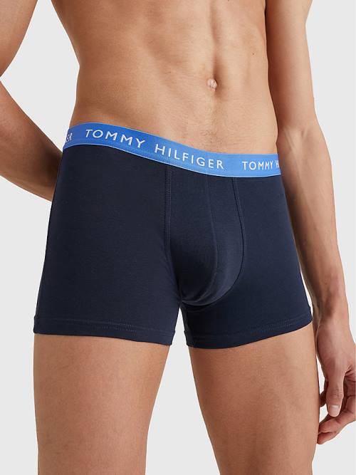 Tommy Hilfiger 3-Pack Repeat Logo Trunks İç Giyim Erkek Siyah | TH843TWA